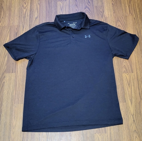 Under Armour playoff polo Men's Large Performance Golf Shirt Loose Fit B9 - Picture 2 of 4